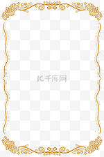 欧式复古花纹文本框边框