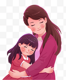 感恩母亲海报背景图片_母亲节母亲家庭拥抱母女