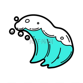 漫画波浪图片-漫画波浪素材-漫画波浪模板图片下载-千库网