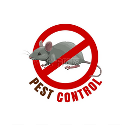 杀虫标志图片_老鼠标志用于灭鼠和啮齿动物消毒
