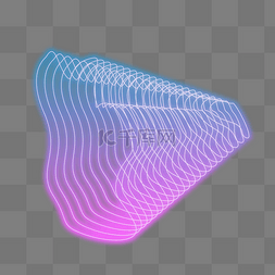 科技底纹波浪图片_霓虹发光光感网状线条炫彩渐变