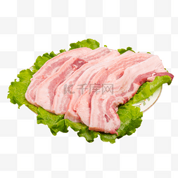 猪免扣图图片_五花肉猪肉片鲜肉