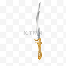 立体金色刀剑