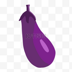 卡通水果蔬菜紫色茄子