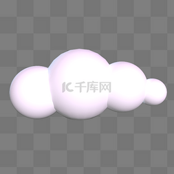 C4D立体云朵