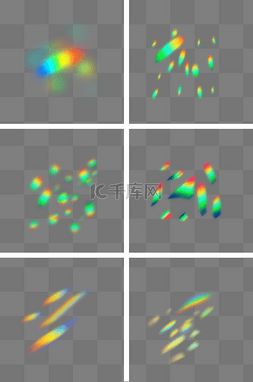 圆框镜片图片_棱镜光影光效组合