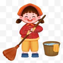 扫房子新年图片_新年春节打扫房子做家务