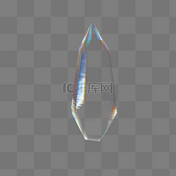 潮流酸性3D透明立体块玻璃 
