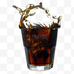 饮料棕色可乐玻璃杯