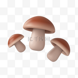 蔬菜c4d图片_3DC4D立体蔬菜蘑菇菌菇