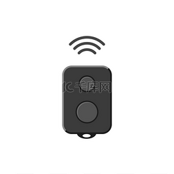 无线控制器图片_用于白色背景上的自动门或警报系