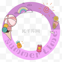 夏季热带粉紫色facebook个人资料边