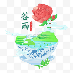 稻田水稻图片_谷雨时节喝谷雨茶