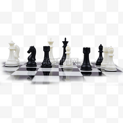 国际象棋棋子棋盘黑白