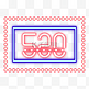 520霓虹色字体边框