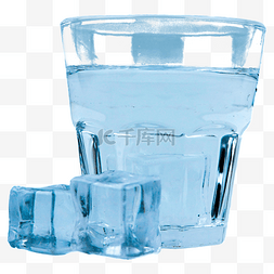 杯子冰块图片_水杯玻璃杯清水容器