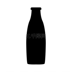 容器的水图片_瓶子是黑色图标。