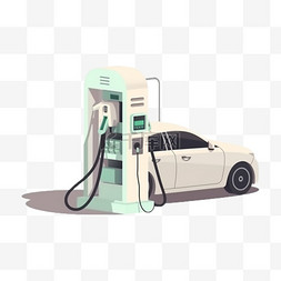 新能源汽车素材图片_新能源汽车充电服务交通工具