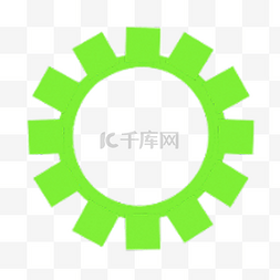 旋转齿轮图片_齿轮绿色旋转连接机械齿轮