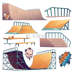 特技图片_用于滑板跳跃特技、涂鸦和家具的