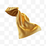 3DC4D立体金色绸缎