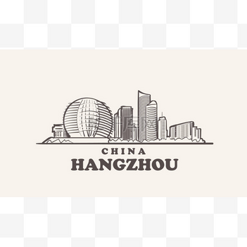 杭州图标icon设计素材-杭州图标模板下载-千库网