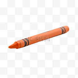 蜡笔艺术橙色色彩