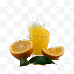 瓦伦西亚橙图片_健康泼洒鲜榨果汁
