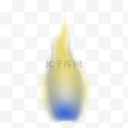 蓝色火焰渐变图片_燃烧的黄蓝色火焰