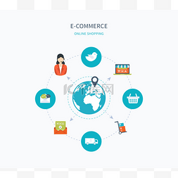 电子商务icon图片_电子商务和在线购物图标
