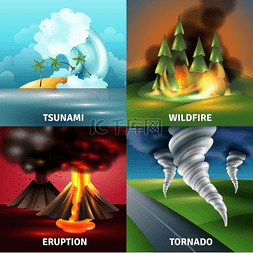 火焰喷发图片_自然灾害设计理念。