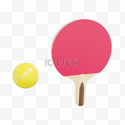 体育运动乒乓球图片_3DC4D立体运动项目乒乓球