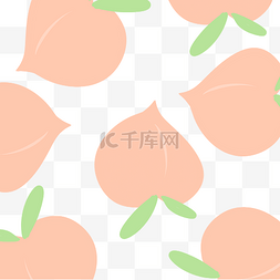 桃子平铺素材图片_超大桃子平铺底纹