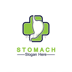 Stomach Health Logo vector illustration desig