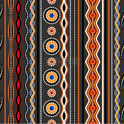民族无缝图案澳大利亚传统的几何