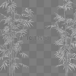 c4d酸性透明玻璃竹子植物