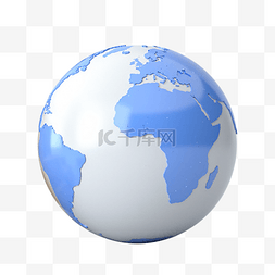 地球分布图图片_C4D立体地球