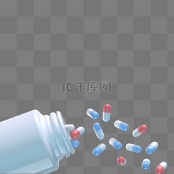 4.0医疗图片_C4D医疗药物白色3D立体
