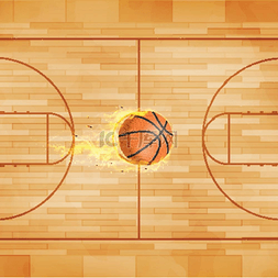篮球运动主题矢量艺术。