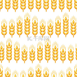 农学图片_与小麦的无缝模式。