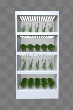 农业科技种图片_白色智慧农业科技无土栽培仿真立