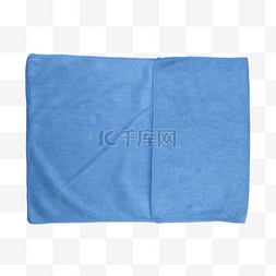 浴巾图片_柔软蓝色淋浴织物毛巾