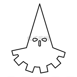 刽子手刽子手图标黑色矢量插图平