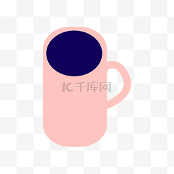世界图形日粉色咖啡杯