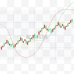 股票k线图上升趋势证券市场绿色
