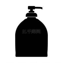 清洁卫生图片图片_一瓶液体肥皂图标。