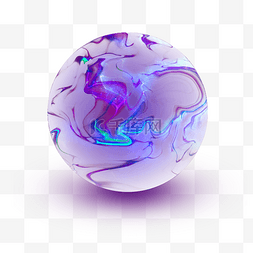 魔法裂纹立体水晶球