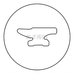 圆形黑色矢量插图图像轮廓轮廓线