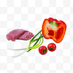 植物番茄图片_猪肉里脊肉番茄生鲜肉排