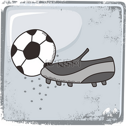 体育联盟图片_足球运动主题图形艺术矢量图。